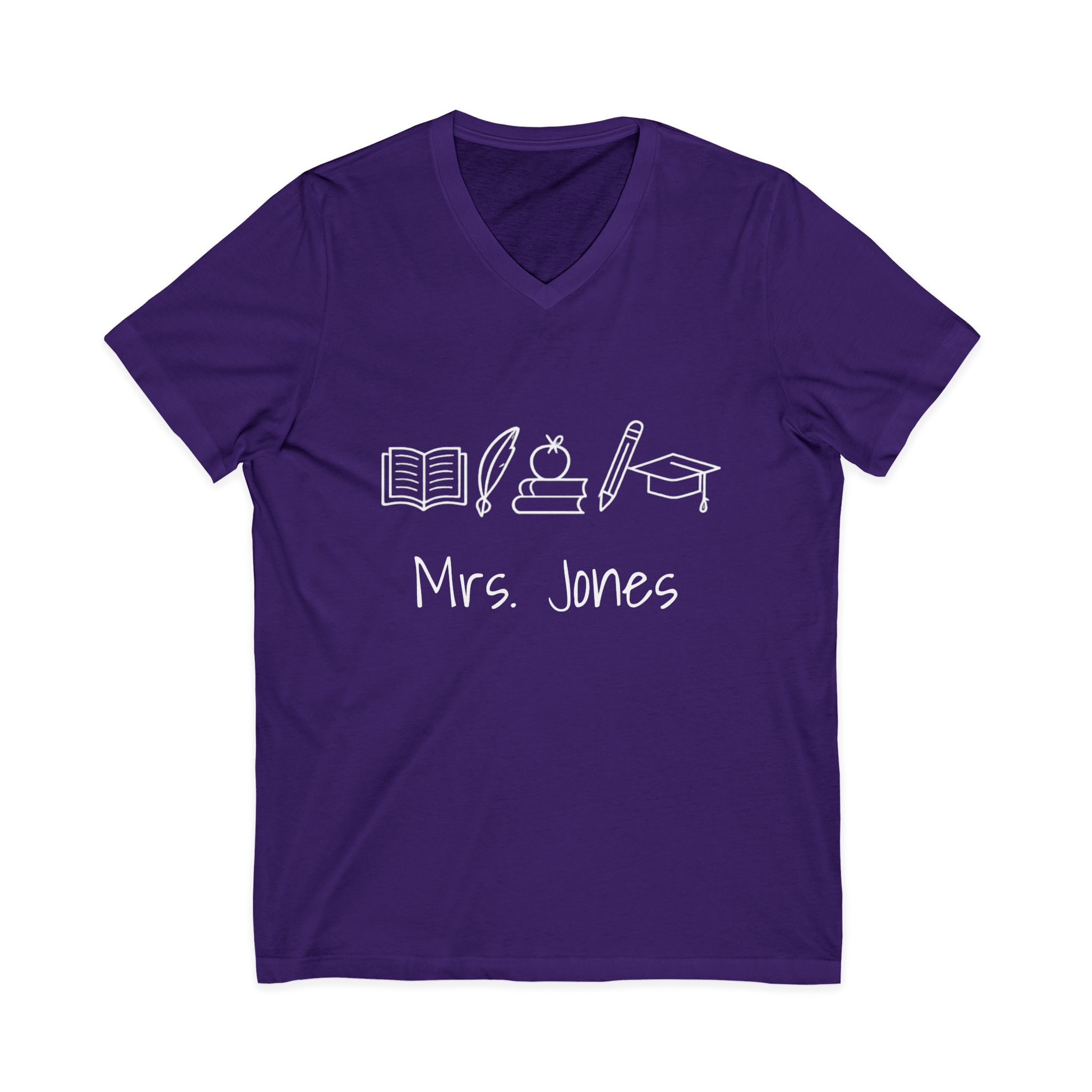 Unisex Jersey Short Sleeve V-Neck Tee - Image 9