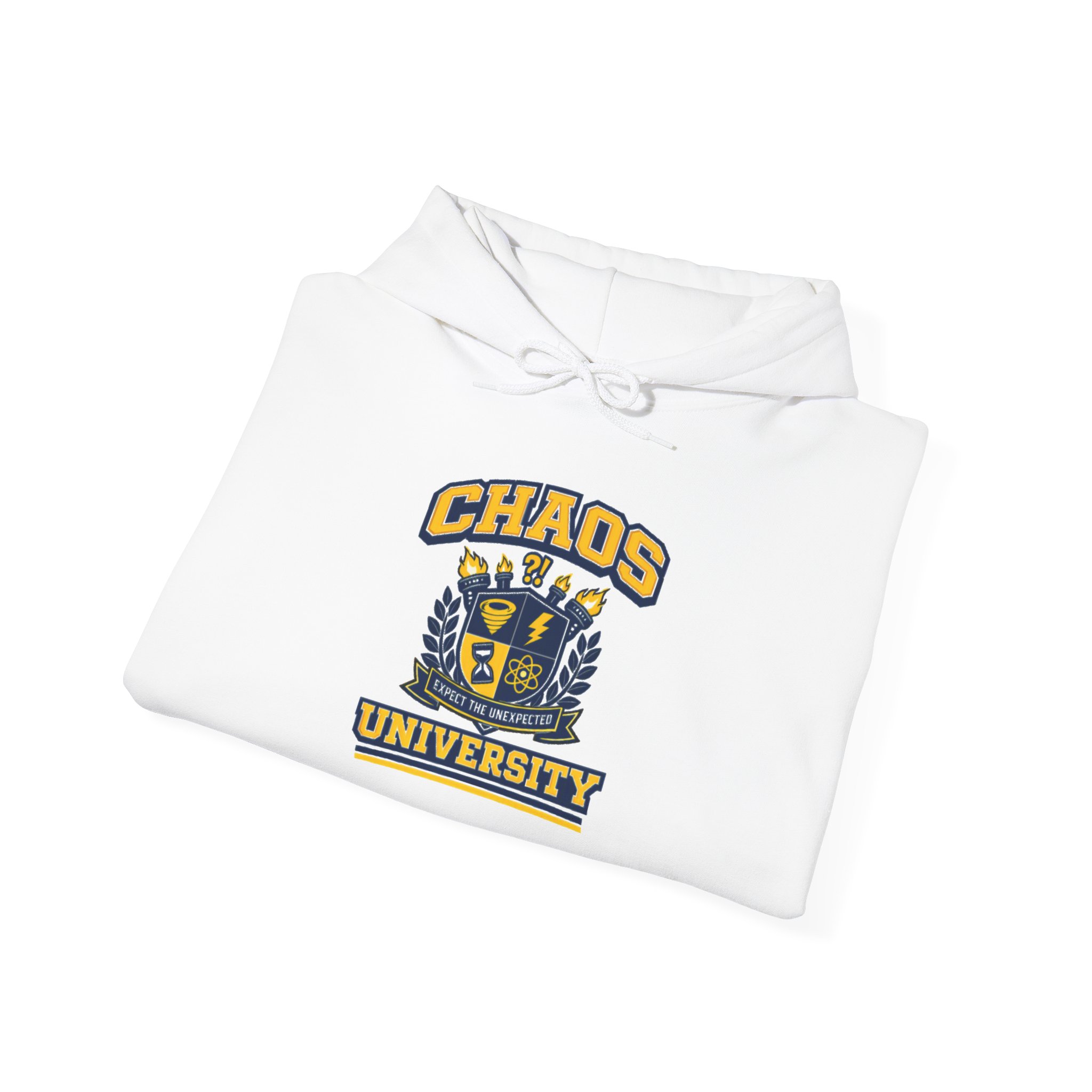 Chaos University Crest Hoodie | Collegiate Shield Logo Sweatshirt - Image 2