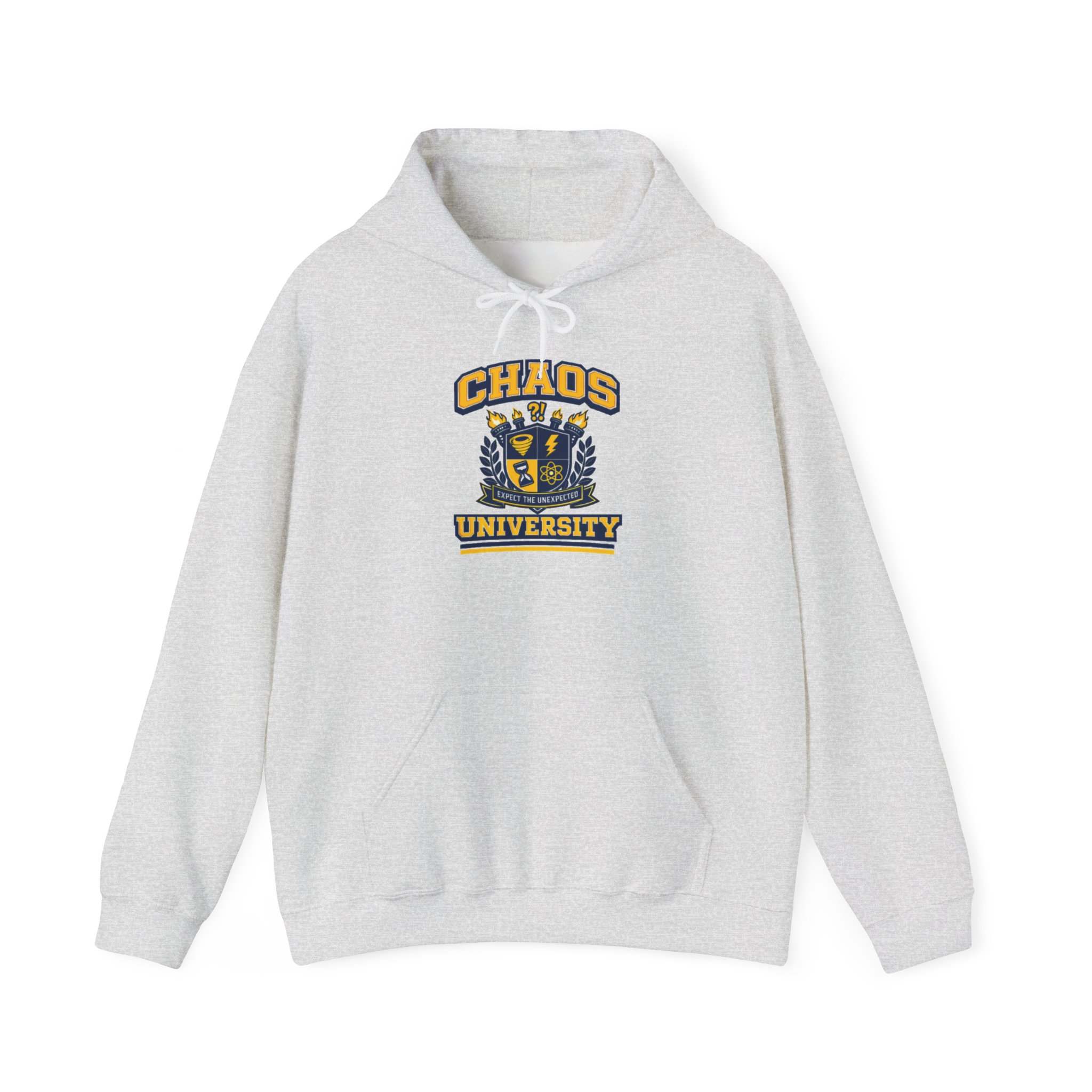 Chaos University Crest Hoodie | Collegiate Shield Logo Sweatshirt - Image 5