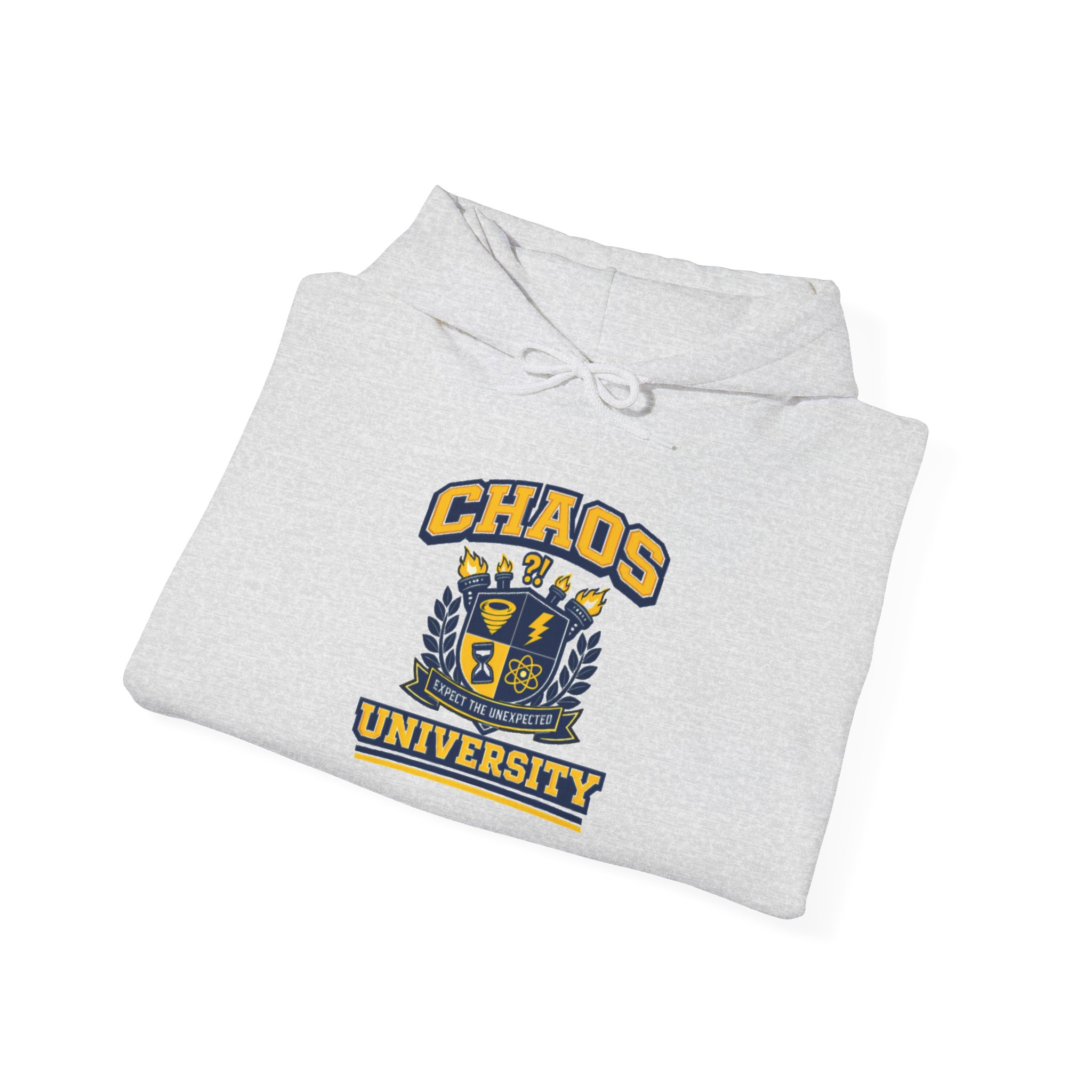 Chaos University Crest Hoodie | Collegiate Shield Logo Sweatshirt - Image 6