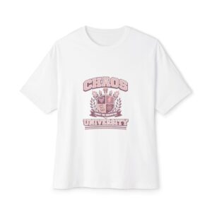 Chaos University crest Tee | College crest graphic shirt