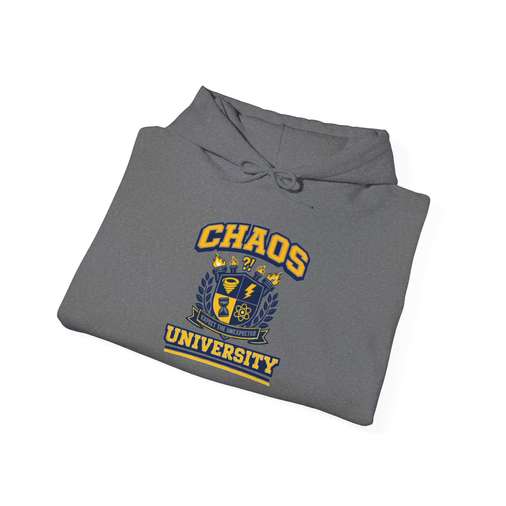 Chaos University Crest Hoodie | Collegiate Shield Logo Sweatshirt - Image 10