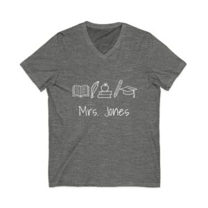 Unisex Jersey Short Sleeve V-Neck Tee
