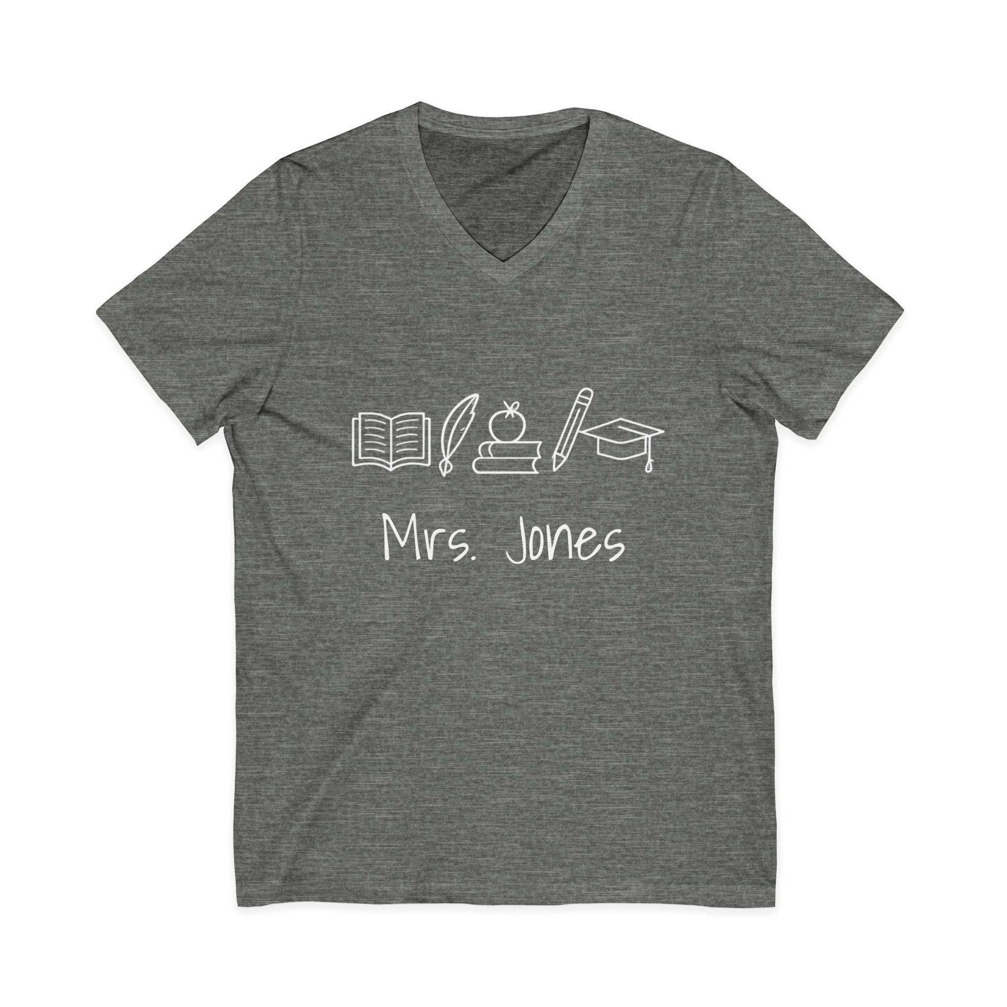Unisex Jersey Short Sleeve V-Neck Tee