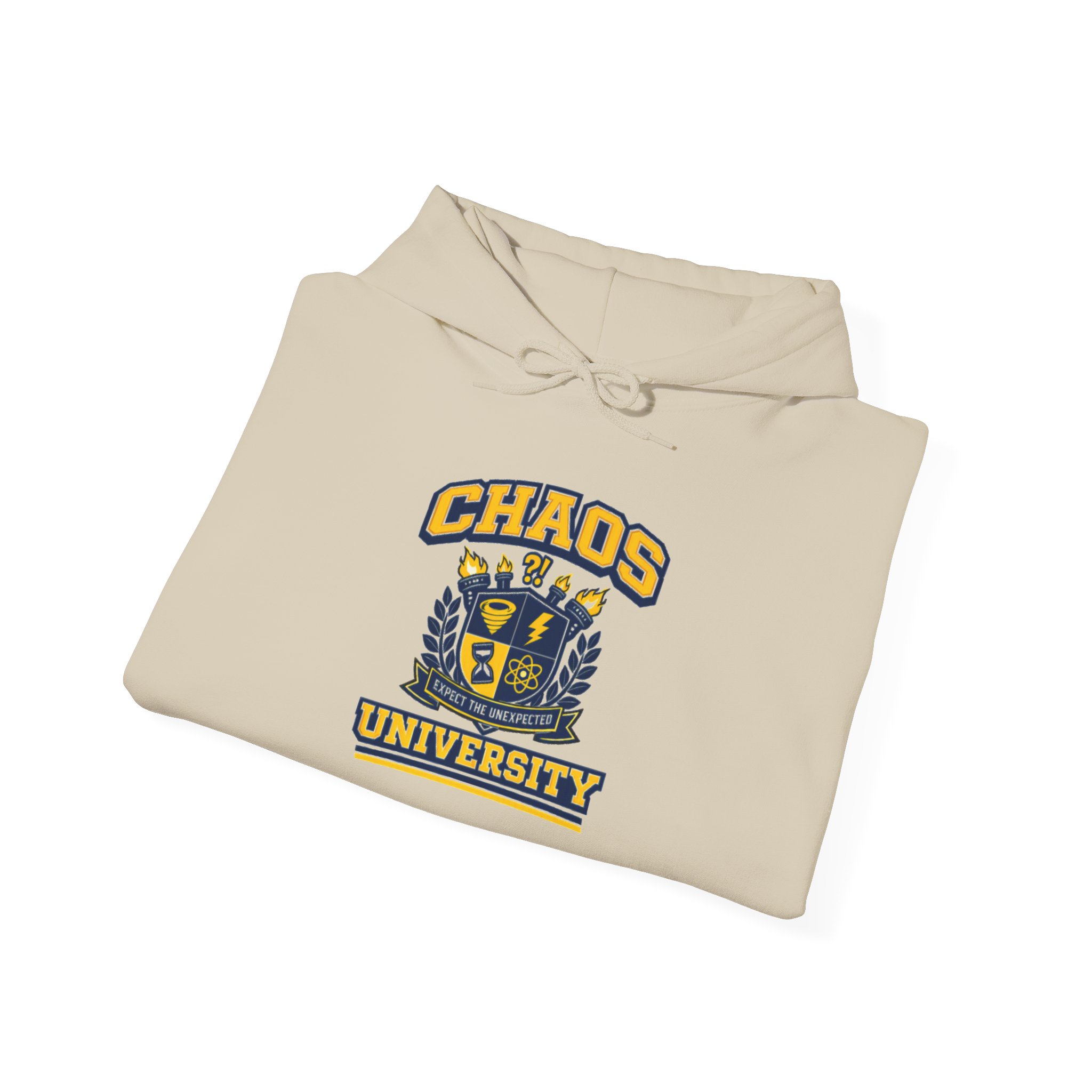 Chaos University Crest Hoodie | Collegiate Shield Logo Sweatshirt - Image 8