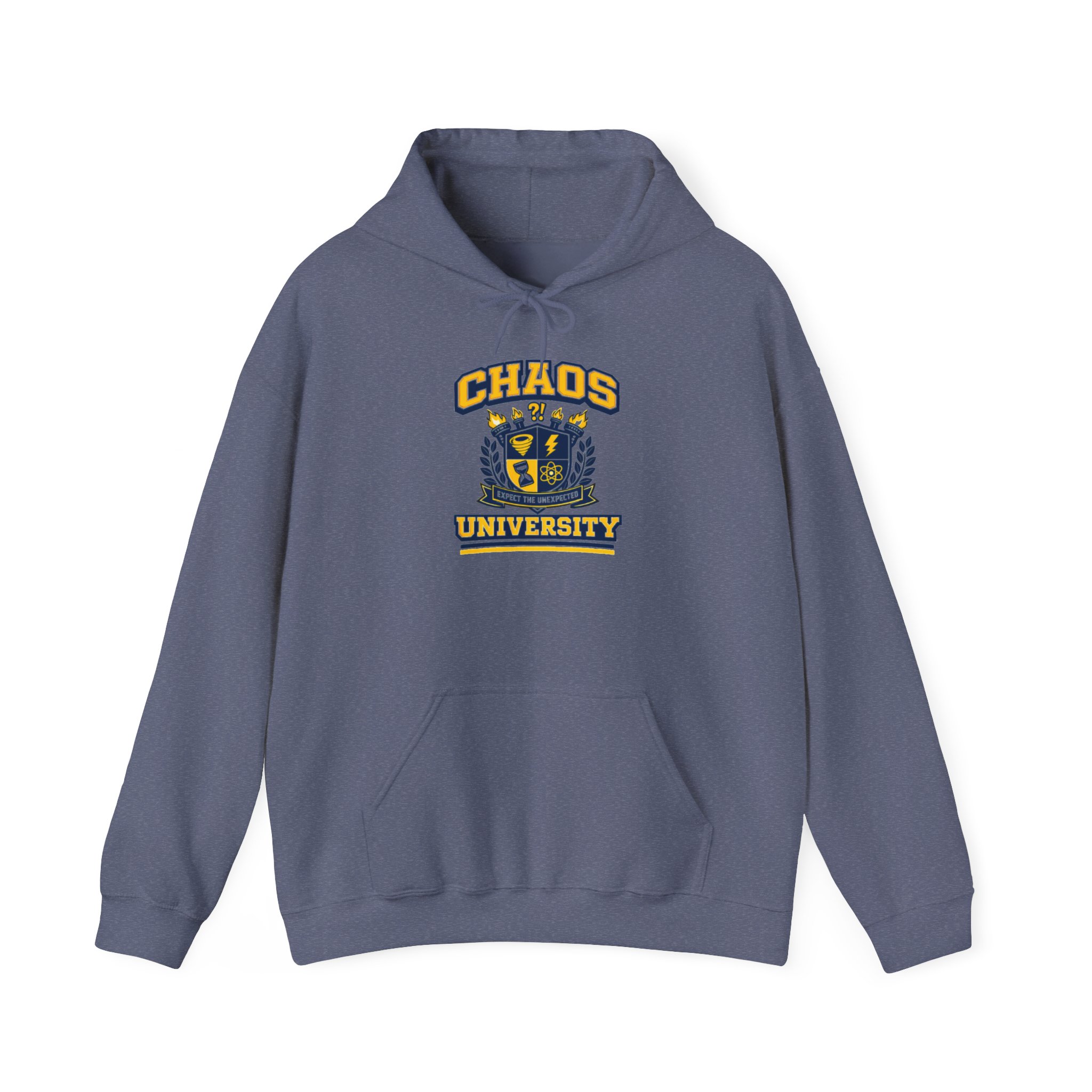 Chaos University Crest Hoodie | Collegiate Shield Logo Sweatshirt - Image 11