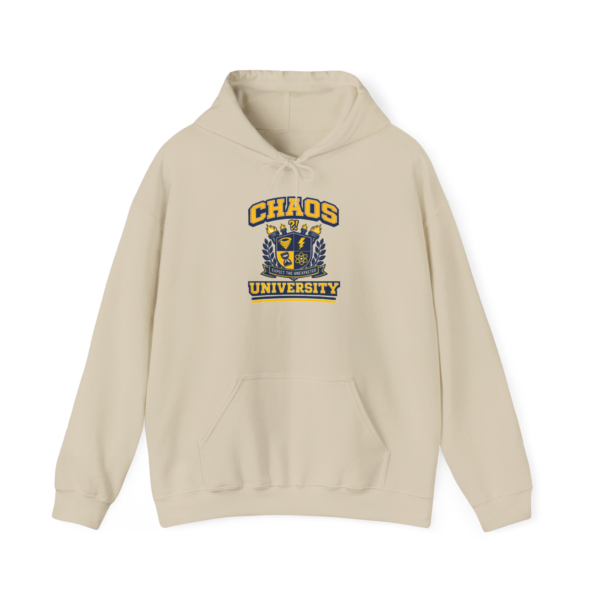 Chaos University Crest Hoodie | Collegiate Shield Logo Sweatshirt - Image 7